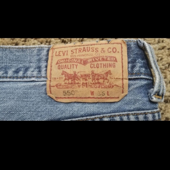 Levi's High Waist Denim Shorts Relaxed Fit W36 - Picture 7 of 9